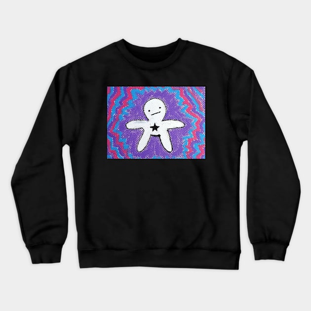 Guy in Space Crewneck Sweatshirt by Bucket Hat Kiddo